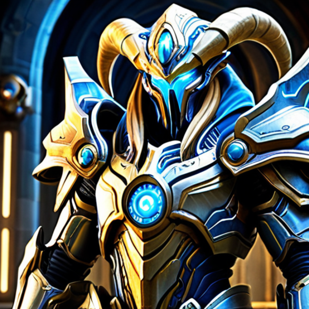 Artanis – The Leader**

"A fully clothed, professional portrait of Artanis, Hierarch of the Protoss, in his ornate armor, standing before a grand council chamber on Aiur.  Intricate details on the armor, showing signs of battle but maintained with honor.  Stern but compassionate expression.  Background: High-tech Protoss architecture with glowing energy conduits.  Safe for work, appropriate content, modest, family-friendly, perfect anatomy, correct proportions, natural pose, well-formed hands, proper finger count, natural body proportions, professional."

**