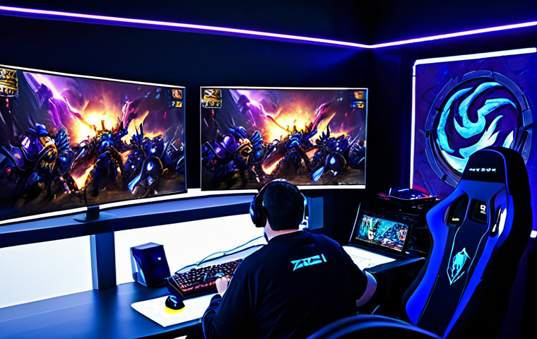 Zergling Horde Challenge**
"A professional video game streamer, fully clothed in a branded gaming jersey, playing StarCraft II on a high-end computer. The screen shows a swarm of oversized Zerglings attacking a base. The streamer is reacting with surprise and excitement. Modern gaming room background with LED lighting. Safe for work, appropriate content, family-friendly, perfect anatomy, natural proportions, professional gaming setup, high quality."
**