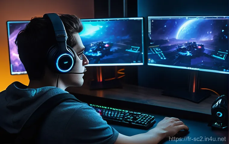 스타크래프트2 버그 리스트와 해결 - **"A meticulously detailed digital painting of a gamer, fully clothed in modern casual wear, sitting...