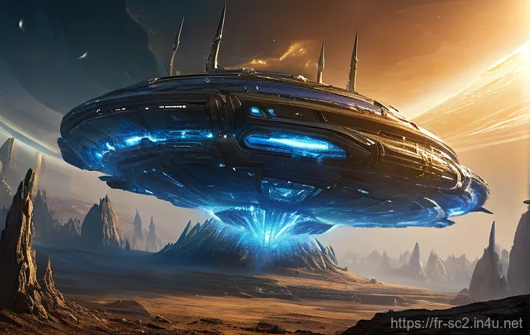 스타크래프트2 프로토스 후반 운영 - **Prompt 2: Protoss Army in Coordinated Assault**
    "An intense, dynamic battle scene where a Prot...